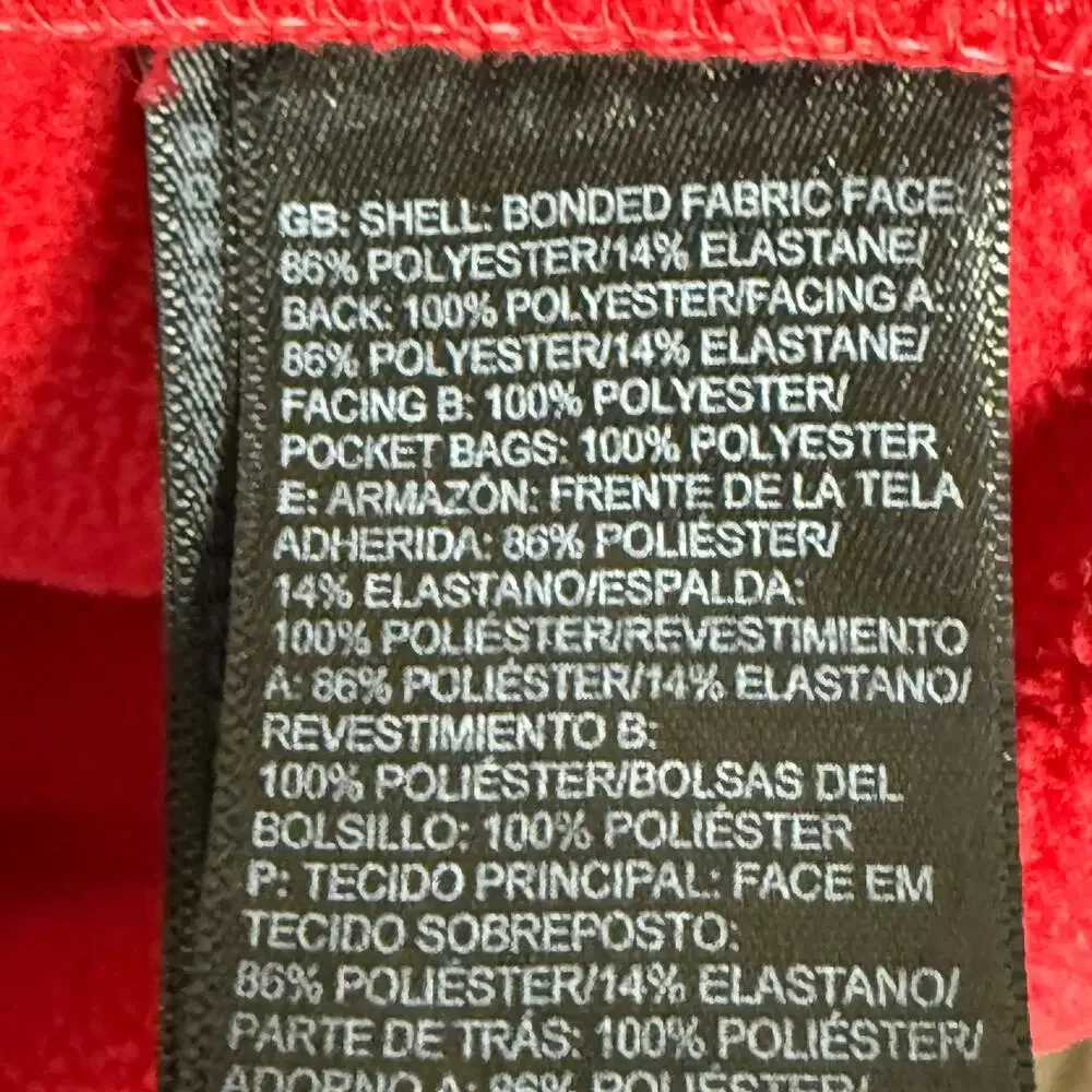 North Face Windwall Apex Bionic Jacket Mens Large Red Softshell Full Zip